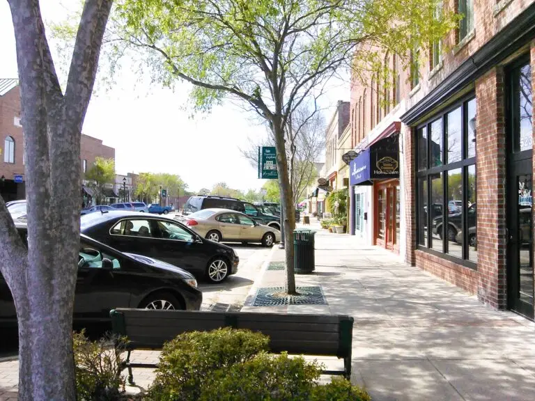 Downtown Fuquay-Varina, where Black River Secure, a managed IT services company, is located.