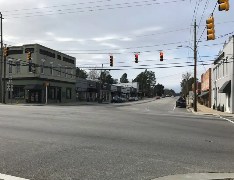 Downtown Lillington, NC, where Black River Secure provides managed IT services.